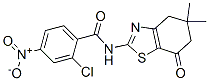 (9ci)-2-氯-4-硝基-n-(4,5,6,7-四氫-5,5-二甲基-7-氧代-2-苯并噻唑)-苯甲酰胺結構式_606922-59-2結構式