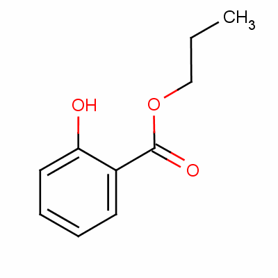 水楊酸丙酯結(jié)構(gòu)式_607-90-9結(jié)構(gòu)式