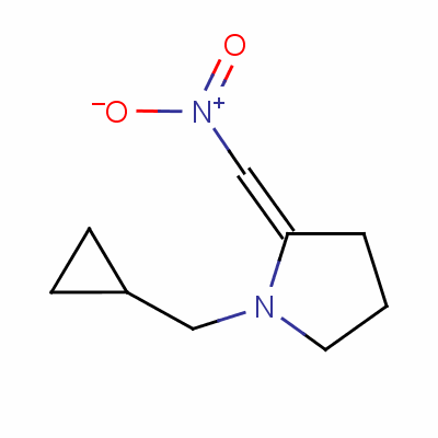 1-(Cyclopropylmethyl)-2-(nitromethylene)pyrrolidine Structure,60737-54-4Structure