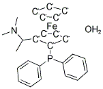 (±)-n,n-dimethyl-1-(2-diphenylphosphino)ferrocenylethylamine monohydrate Structure,60816-98-0Structure