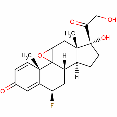 9Beta,11beta-epoxy-6beta-fluoro-17,21-dihydroxypregna-1,4-diene-3,20-dione Structure,60864-43-9Structure