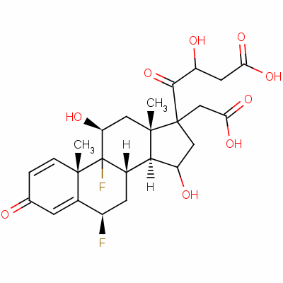 6beta,9-二氟-11beta,17,21-三羥基孕甾-1,4-二烯-3,20-二酮 17,21-二(乙酸酯)結(jié)構(gòu)式_60864-46-2結(jié)構(gòu)式