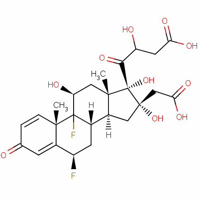 6beta,9-二氟-11beta,16alpha,17,21-四羥基孕甾-1,4-二烯-3,20-二酮 16,21-二(乙酸酯)結(jié)構(gòu)式_60864-49-5結(jié)構(gòu)式