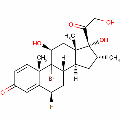 9-Bromo-6beta-fluoro-11beta,17,21-trihydroxy-16alpha-methylpregna-1,4-diene-3,20-dione Structure,60864-54-2Structure