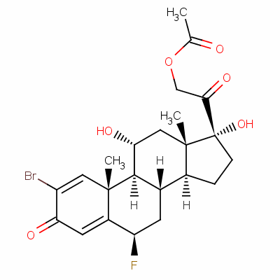 2-Bromo-6beta-fluoro-11alpha,17,21-trihydroxypregna-1,4-diene-3,20-dione 21-acetate Structure,60864-62-2Structure