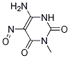 6-Amino-3-methyl-5-nitroso-1h-pyrimidine-2,4-dione Structure,61033-04-3Structure