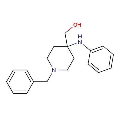 1-Benzyl-4-(phenylamino)piperidine-4-methanol Structure,61086-04-2Structure