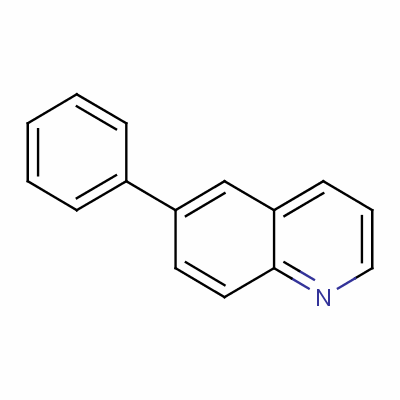 6-苯基喹啉結(jié)構(gòu)式_612-95-3結(jié)構(gòu)式