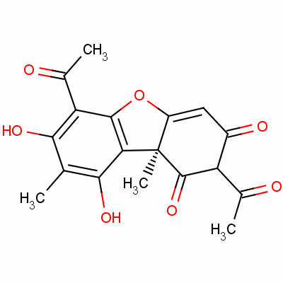 (-)-松蘿酸結(jié)構(gòu)式_6159-66-6結(jié)構(gòu)式