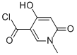 3-Pyridinecarbonyl chloride,1,6-dihydro-4-hydroxy-1-methyl-6-oxo-(9ci) Structure,61611-82-3Structure