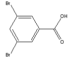 3,5-二溴苯甲酸結構式_618-58-6結構式