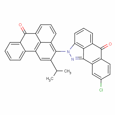 9-Chloro-2-[2-isopropyl-7-oxo-7h-benz[de]-3-anthryl]anthra[1,9-cd]pyrazol-6(2h)-one Structure,61900-99-0Structure