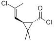 Cyclopropanecarbonyl chloride,3-(2-chloroethenyl )-2,2-dimethyl-,[1alpha,3beta(e)]- (9ci) Structure,61914-51-0Structure