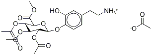 Dopamine 4-o-beta-d-glucopyranosiduronic acid methyl ester 2,3,4-triacetate acetate Structure,62346-12-7Structure