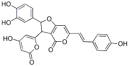 2-(3,4-二羥基苯基)-2,3-二氫-3-(4-羥基-2-氧代-2H-吡喃-6-基)-6-[2-(4-羥基苯基)乙烯基]-4H-呋喃并[3,2-c]吡喃-4-酮結構式_62350-92-9結構式