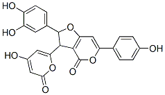 2-(3,4-二羥基苯基)-2,3-二氫-3-(4-羥基-2-氧代-2H-吡喃-6-基)-6-(4-羥基苯基)-4H-呋喃并[3,2-c]吡喃-4-酮結(jié)構(gòu)式_62350-93-0結(jié)構(gòu)式