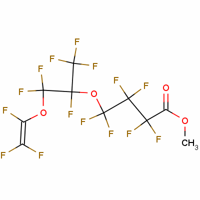 2,2,3,3,4,4-六氟-4-[1,2,2-三氟-2-[(三氟乙烯基)氧基]-1-(三氟甲基)乙氧基]丁酸甲酯結(jié)構(gòu)式_62361-02-8結(jié)構(gòu)式