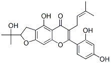7-(2,4-二羥基苯基)-2,3-二氫-4-羥基-2-(1-羥基-1-甲基乙基)-6-(3-甲基-2-丁烯)-5H-呋喃并[3,2-g][1]苯并吡喃-5-酮結(jié)構(gòu)式_62393-99-1結(jié)構(gòu)式