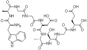 L-色氨酰-L-丙氨酰甘氨酰甘氨酰-L-alpha-天冬氨酰-L-丙氨酰-L-絲氨酰甘氨酰-L-谷氨酸結(jié)構(gòu)式_62568-57-4結(jié)構(gòu)式