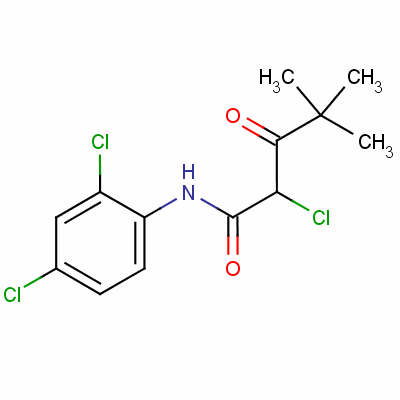 2-Chloro-n-(2,4-dichlorophenyl)-4,4-dimethyl-3-oxovaleramideStructure,62609-85-2Structure 2-Chloro-n-(2,4-dichlorophenyl)-4,4-dimethyl-3-oxovaleramide Structure,62609-85-2Structure
