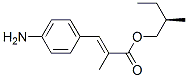 3-(4-Aminophenyl)-2-methylpropenoic acid (r)-2-methylbutyl ester Structure,62742-51-2Structure