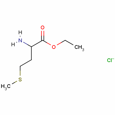 Dl-methionine ethyl ester hydrochloride, Structure,6297-53-6Structure