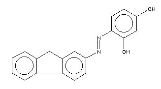 Fluorene-2-azo-2,4-dihydroxybenzene Structure,63020-83-7Structure