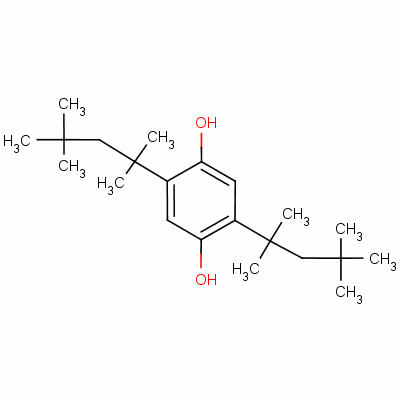 Bis(1,1,3,3-tetramethylbutyl)hydroquinone Structure,63123-15-9Structure