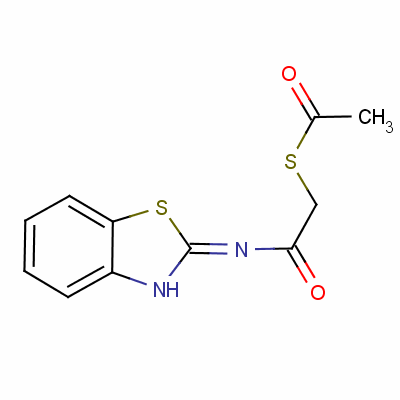 S-benzothiazol-2-ylcarbamoylmethyl thioacetate Structure,63123-39-7Structure