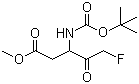 3-[[(Tert-butoxy)carbonyl]amino]-5-fluoro-4-oxopentanoic acid methyl ester Structure,634911-80-1Structure