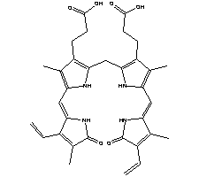 膽紅素結構式_635-65-4結構式