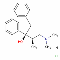 [S-(r*,s*)]-alpha-[2-(二甲基氨基)-1-甲基乙基]-alpha-苯基苯乙基 乙醇鹽酸鹽結(jié)構(gòu)式_63526-63-6結(jié)構(gòu)式