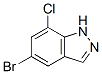 1H-Indazole, 5-bromo-7-chloro- Structure,635712-44-6Structure