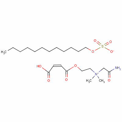 (Z)-(2-amino-2-oxoethyl)[2-[(3-carboxy-1-oxoallyl)oxy]ethyl]dimethylammonium dodecyl sulphate Structure,63654-52-4Structure