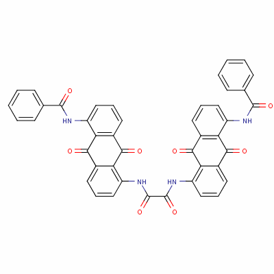 N,N-雙[5-(苯甲?；被?-9,10-二氫-9,10-二氧代-1-蒽]-乙烷二酰胺結(jié)構(gòu)式_6370-75-8結(jié)構(gòu)式