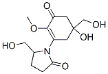 1-[5-Hydroxy-5-(hydroxymethyl)-2-methoxy-3-oxo-1-cyclohexen-1-yl ]-5-(hydroxymethyl)pyrrolidin-2-one Structure,63720-26-3Structure