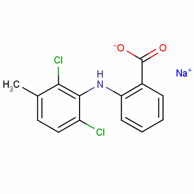 甲氯滅酸鈉結構式_6385-02-0結構式