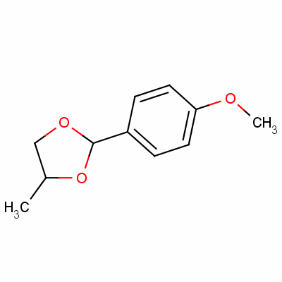 1,3-Dioxolane, 2-(4-methoxyphenyl)-4-methyl- Structure,6414-32-0Structure