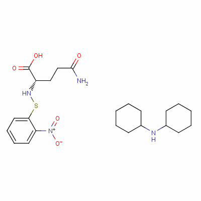 (2S)-4-carbamoyl-2-[(2-nitrophenyl)sulfanylamino]butanoic acid n-cyclohexylcyclohexanamine Structure,64143-47-1Structure