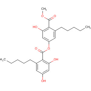 2,4-Dihydroxy-6-pentylbenzoic acid 3-hydroxy-4-(methoxycarbonyl)-5-pentylphenyl ester Structure,64185-31-5Structure