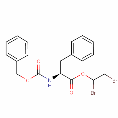 N-benzyloxycarbonyl-3-phenyl-l-alanine 1,2-dibromoethyl ester Structure,64187-43-5Structure