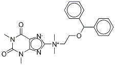 N-[2-(二苯基甲氧基)乙基]-2,3,6,7-四氫-N,N,1,3-四甲基-2,6-二氧代-1H-嘌呤-8-銨內(nèi)鹽結(jié)構(gòu)式_64487-94-1結(jié)構(gòu)式