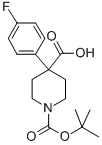 1-(Tert-butoxycarbonyl)-4-(4-fluorophenyl)piperidine-4-carboxylic acid Structure,644981-89-5Structure