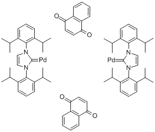 Naphthoquinone-1,3-bis(diisopropylphenyl)imidazole-2-ylidene-palladium( Structure,649736-75-4Structure