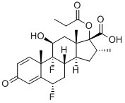 Fluticasone propionate, 17-beta carboxylic acid Structure,65429-42-7Structure