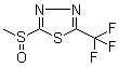 2-(Trifluoromethyl)-5-(methylsulfinyl)-1,3,4-thiadiazole Structure,65439-30-7Structure