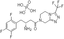 磷酸西他列汀結構式_654671-78-0結構式