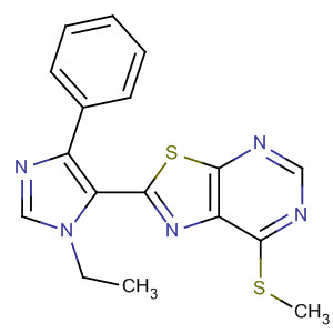 2-(1-乙基-4-苯基-1H-咪唑-5-基)-7-(甲基硫代)[1,3]噻唑并[5,4-d]嘧啶結(jié)構(gòu)式_655254-97-0結(jié)構(gòu)式