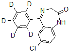 7-Chloro-1,3-dihydro-5-(phenyl-d5)-2h-1,4-benzodiazepin-2-one Structure,65891-80-7Structure