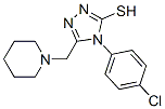 4-(4-Chlorophenyl)-5-(piperidin-1-ylmethyl)-4H-1,2,4-triazole-3-thiol Structure,65924-81-4Structure